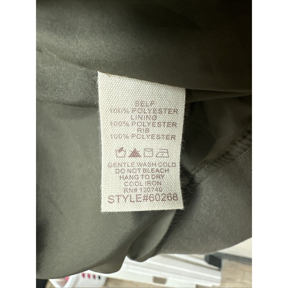 MYSTREE Quilted Midi Jacket-Olive 60268 Women's Size Medium NWT - Picture 6 of 7
